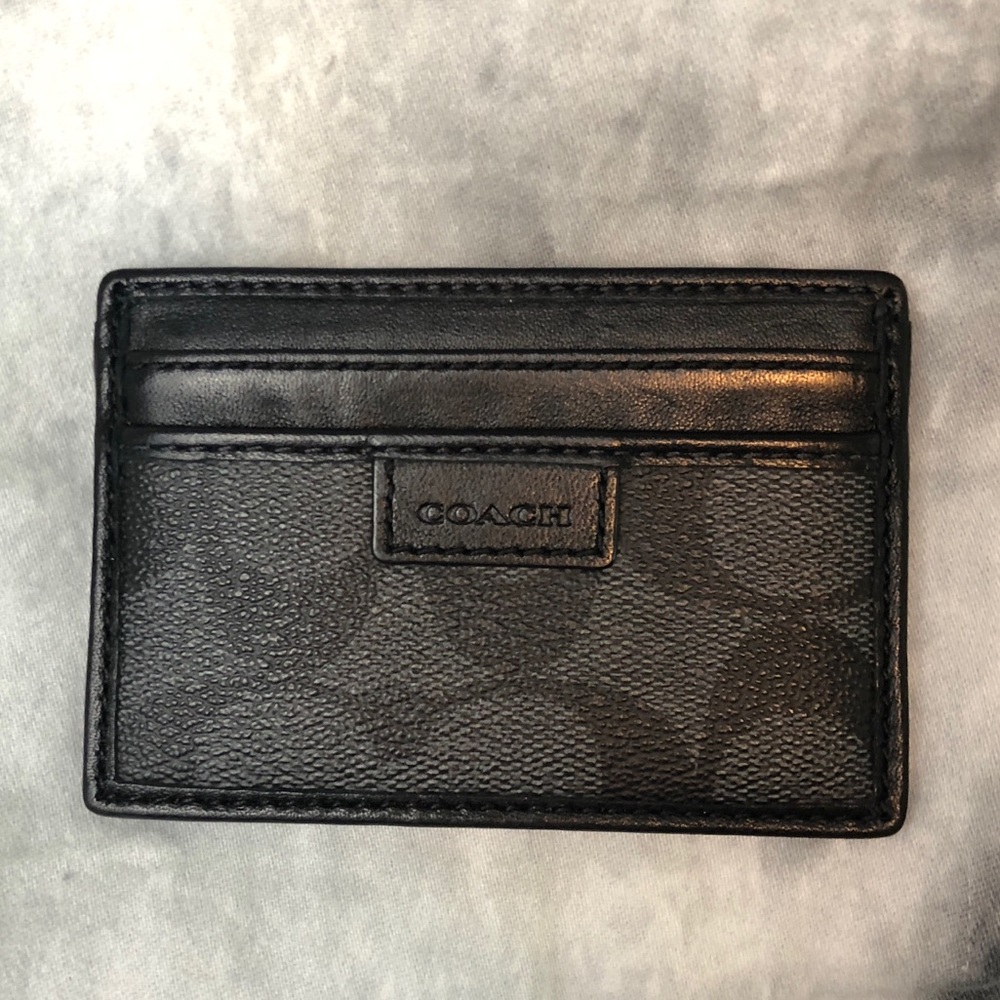 Black Coach Card Holder